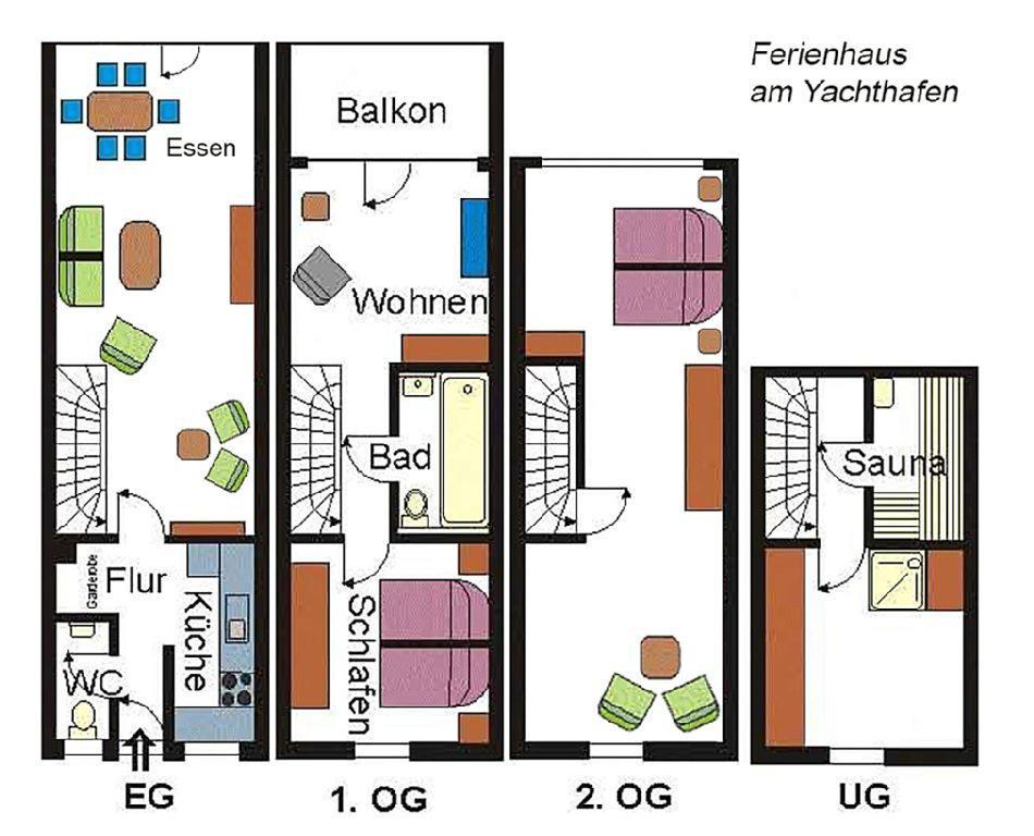 Ferienhaus Suedblick Am Yachthafen Breege Exterior foto